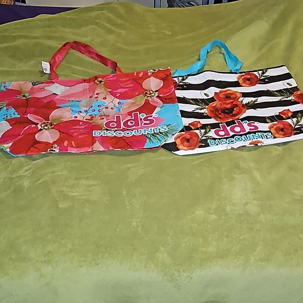 Floral Large Reusable Plastic Cloth Shopping Bags Reseller Groceries Bins REC